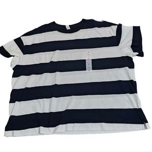 Old Navy Blue Vintage Striped Short Sleeve Tee